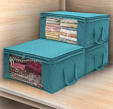 Geanta organizatoare pentru garderoba pentru lenjerie de pat si haine