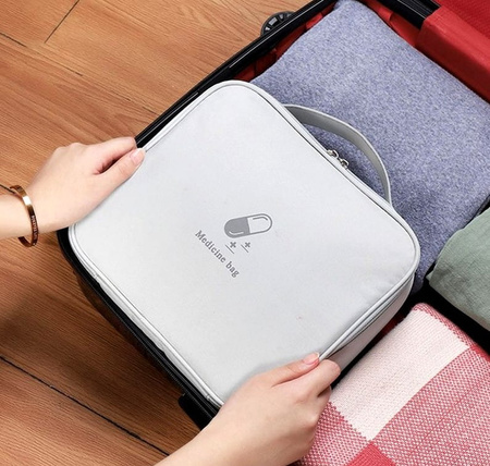 Trusă de prim ajutor, organizator de medicamente, geantă cosmetică medicală de călătorie