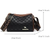 Elegant negru piele femei sac de umăr postbag