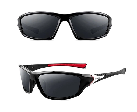 Ochelari de soare polarizați negri pentru bărbați