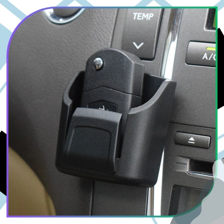 Organizer auto pentru cheie și card, suport negru