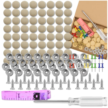 Kit reparatie captuseala auto 70 buc Nituri Bej