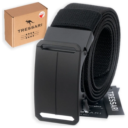 TRESSARI centura elastica cu catarama automata neagra