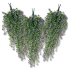 Flori artificiale decorative suspendate, 3 buc, cățărare mov