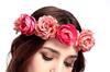 Coroana de par Bandita Flori Trandafiri Bujori Boho