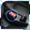 Organizer auto negru inserat între scaune