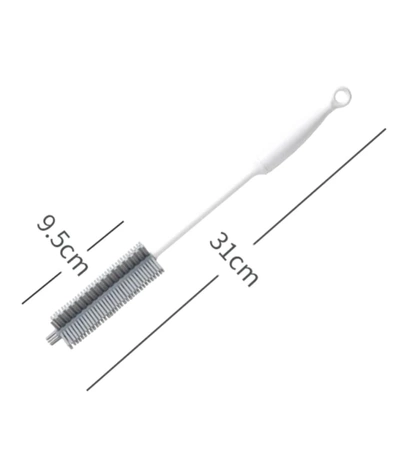 Perie din silicon pentru curățarea paharelor înalte, sticlelor și borcanelor