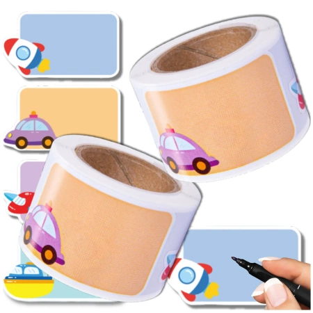 Autocolante etichete etichetă colorată pe rolă 100 buc pentru copii DIY