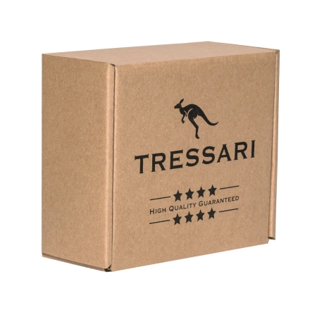 Cureaua barbati piele TRESSARI, piele naturala, 100% neagra, pentru pantaloni