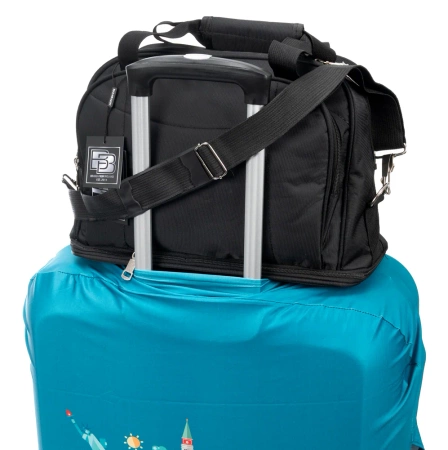 Geanta business BAD&BAGS pentru bagaj de mana avion neagra voiaj