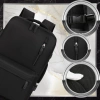 Rucsac negru pentru bagaj de mână de călătorie cu avionul USB BAD&BAGS rezistent la apă