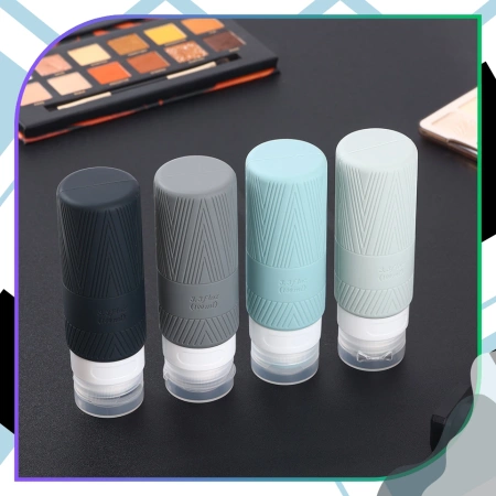 Set de 4 sticle de voiaj reutilizabile de 100 ml