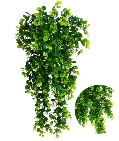 Flori artificiale flori verzi eucalipt agățat decor