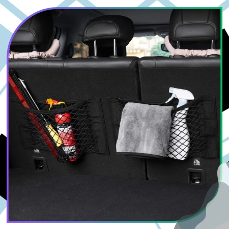 Plasă portbagaj auto elastică 40x25cm cu velcro