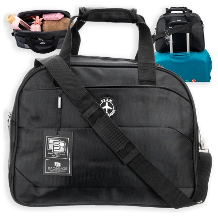 BAD&BAGS geanta de voiaj business pentru bagaj de mana avion neagra
