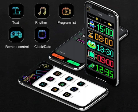 Display color LED, pentru masina, Melex, Bluetooth, USB, proiect XXXL