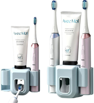 Suport periuta de dinti cu stoarcetor automat