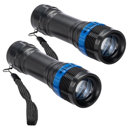 Lanterna LED puternică tactică militară ZOOM Set de 2