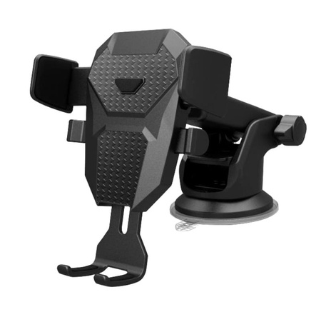 Suport negru telescopic pentru telefon auto
