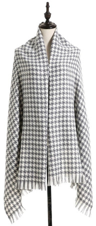 Fular mare in carouri, esarfa calda, esarfa