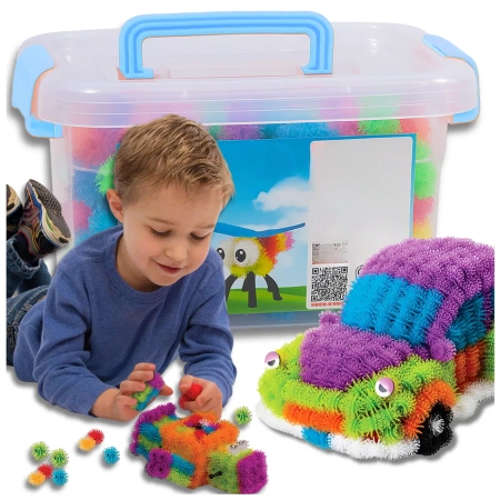 Set mare de capace creative Kolcki cu velcro colorat, 600 buc.