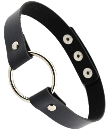 Colier cu guler de guler de piele punk