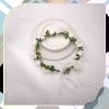Coroană albă Bentita de păr Flori Trandafiri Stil Boho pentru Comuniune