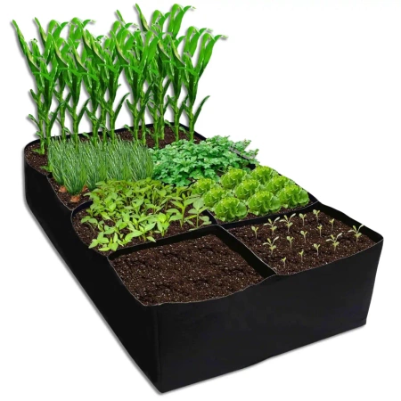 Geanta mare ghiveci cu flori pentru plantarea legumelor 180x90x30 cm