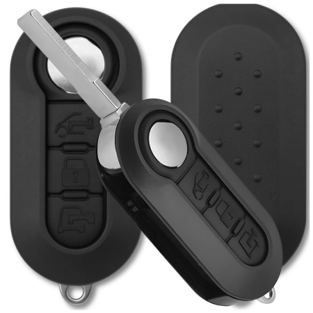Capac cheie telecomanda 3 butoane Fiat 500 Ducato Panda Bravo Punto