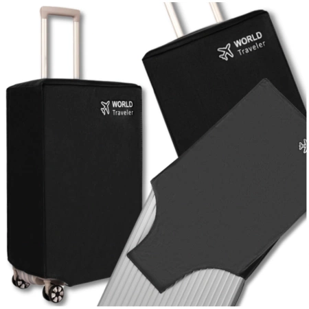 Husa de protectie pentru valiza de voiaj pentru bagaje neagra