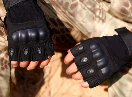 Mănuși de supraviețuire militară pentru bărbați cu jumătate de deget