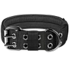 Tactic negru reglabil dublu rând XL guler de câine