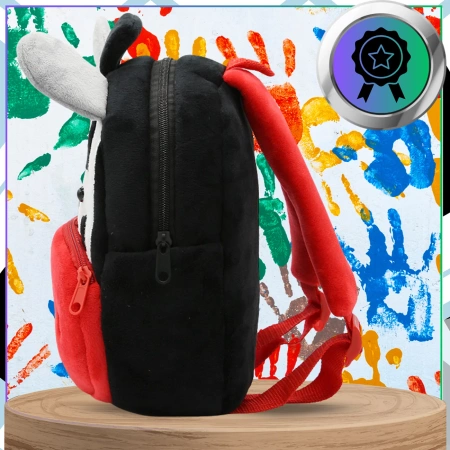 Ghiozdan de pluș pentru copii, pentru preșcolari, cu fermoar ZEBRA