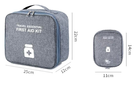 Trusa de prim ajutor, geanta cosmetica medicala pentru medicamente, organizator de voiaj