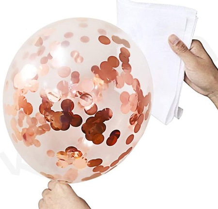 Set de 30 de baloane roz cu confetti pentru ziua nuntii