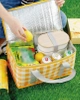 LUNCH BOX sac de depozitare termică a alimentelor în carouri mare
