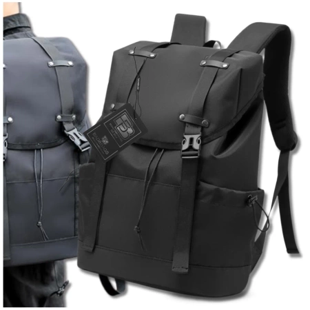 Rucsac negru pentru călătorii cu avionul în oraș BAD&BAGS rezistent la apă