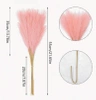 Stuf artificial pampas grass decorative 10pcs roz
