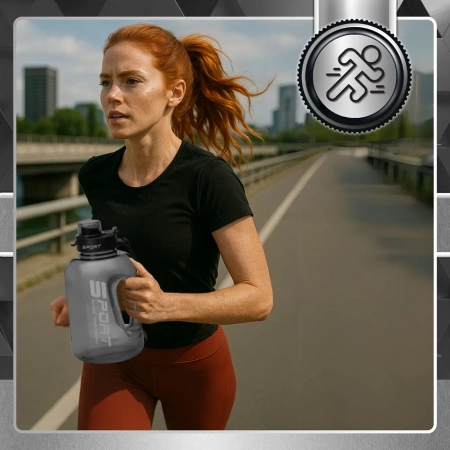 Sticla sport TRESSARI pentru alergat 1700ml BPA FREE pentru apa PC