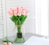 Buchet artificial de lalele roz 10pcs flori decorative