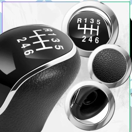 Buton schimbător de viteze Ford Mondeo cu 6 trepte Negru Crom