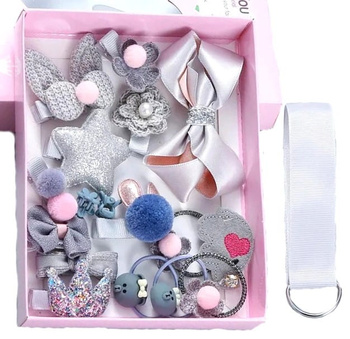 Set agrafe de par pentru o fetita copil, 18 buc