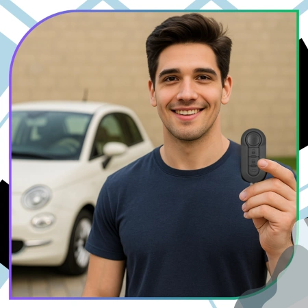 Capac cheie telecomanda 3 butoane Fiat 500 Ducato Panda Bravo Punto