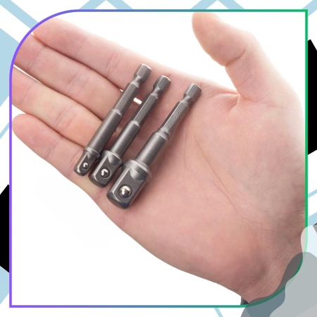 Set complet lanternă LED 4 buc + adaptoare pentru șurubelniță 3 buc