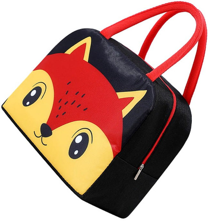 Geantă termică pentru prânz LUNCH BOX hamster negru