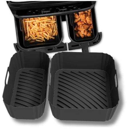 Inserție reutilizabilă din silicon pentru friteuza cu aer, formă de copt 2 buc.