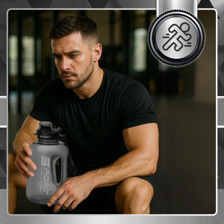 Sticla sport TRESSARI pentru alergat 1700ml BPA FREE pentru apa PC