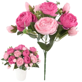Buchet Peony 1pc roz flori decorative flori artificiale