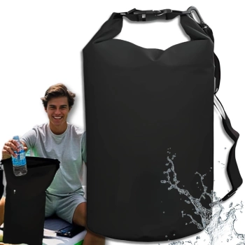 Geantă uscată mare de plajă, impermeabilă, pentru spate 20l