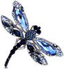 Brosa DRAGONFLY cu zirconi, ac retro insecte